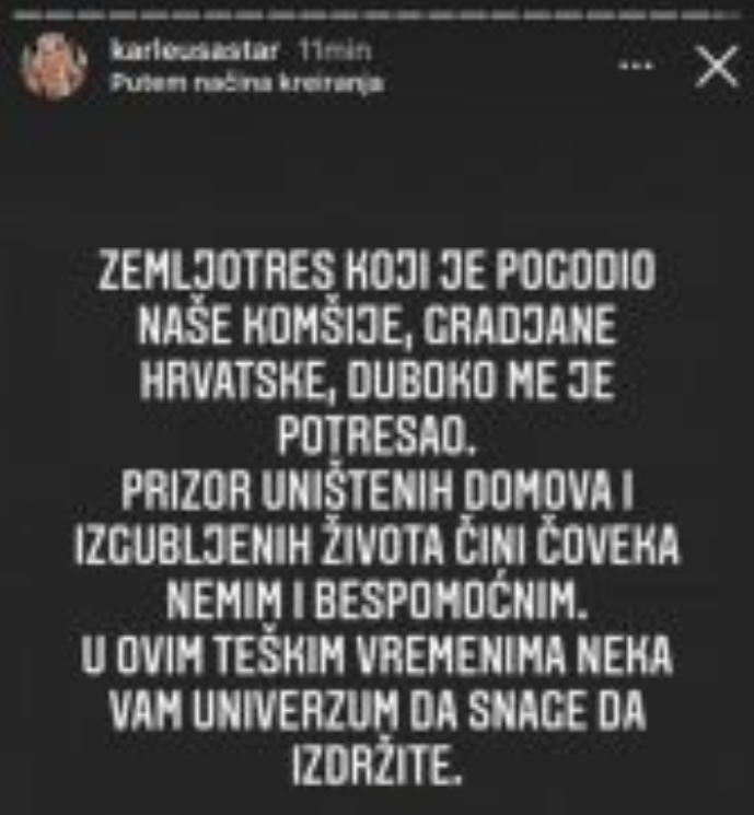 Karleuša se oglasila nakon strašn0g p0tresa u Hrvatskoj, sve š0kirala ...